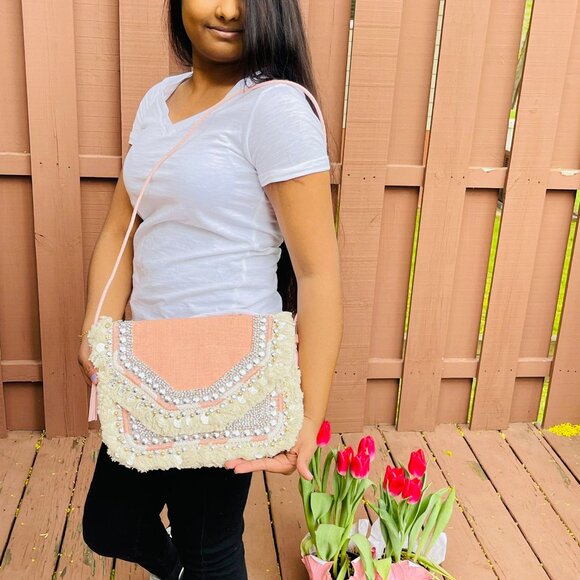 BRAND NEW Handmade Blue Bag Bohemian Sling Style Bag Designer Banjara Bag - Picture 6 of 6